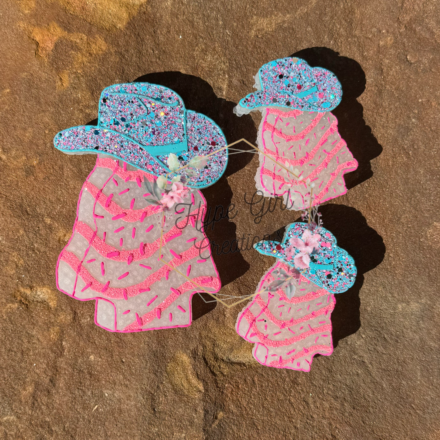 Cowboy Snack Cake Car Freshie Set