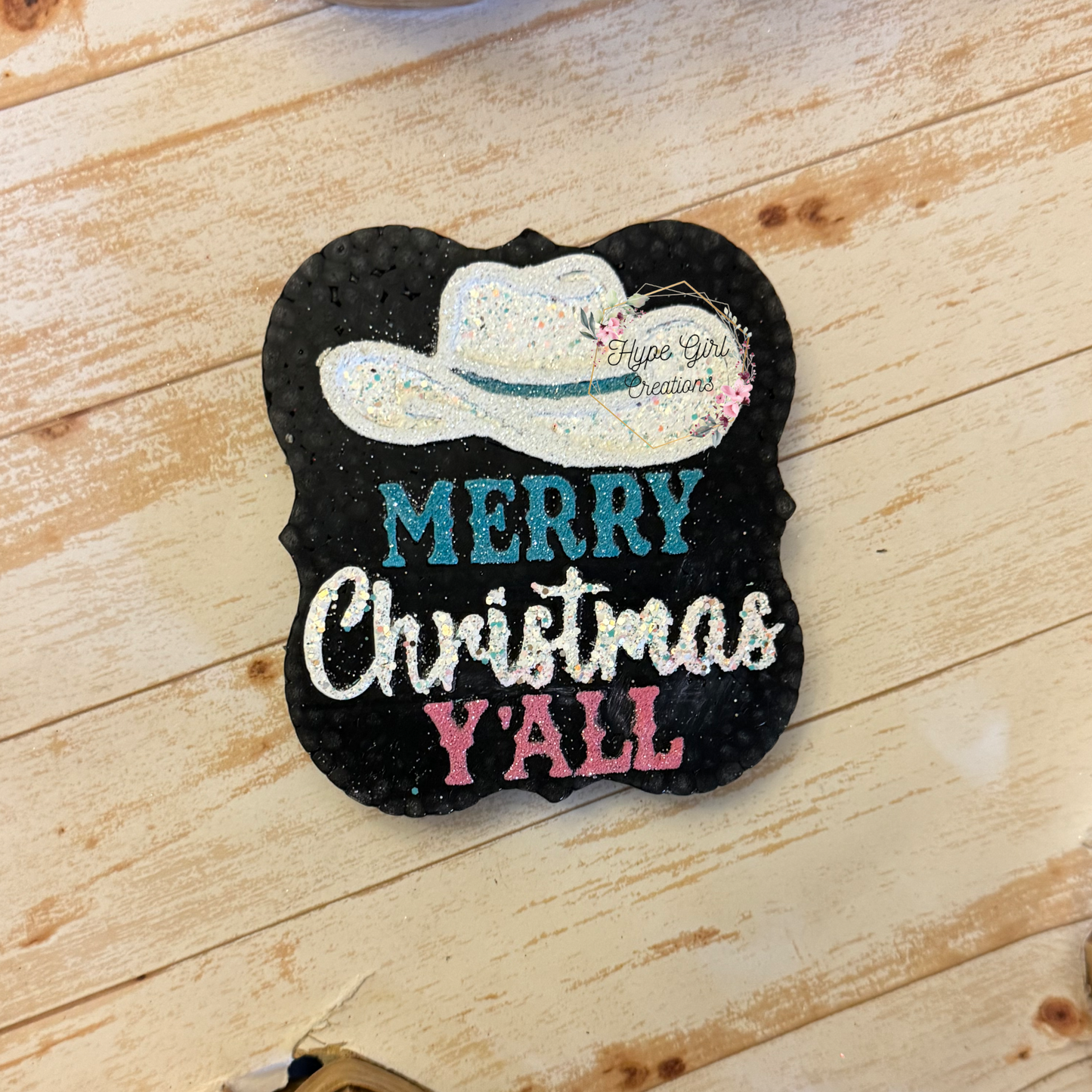 Merry Christmas Yall Car Freshie
