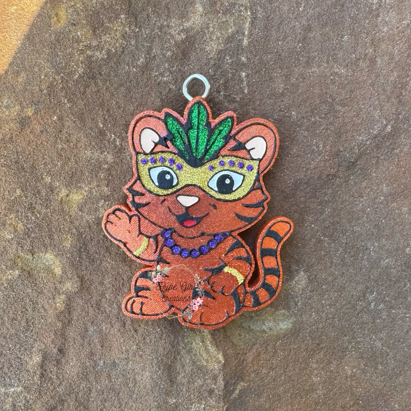 Mardi Gras Tiger Car Freshie