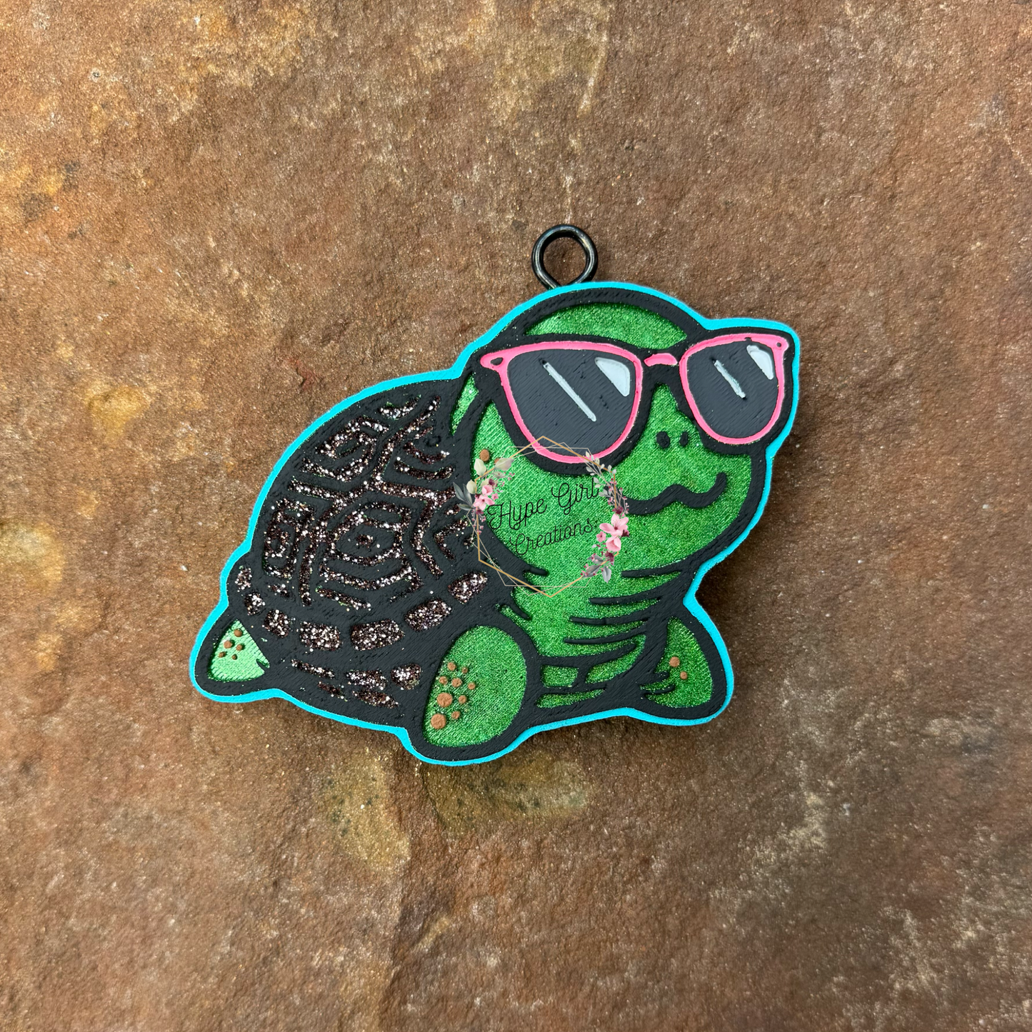 Cool Summer Turtle Car Freshie