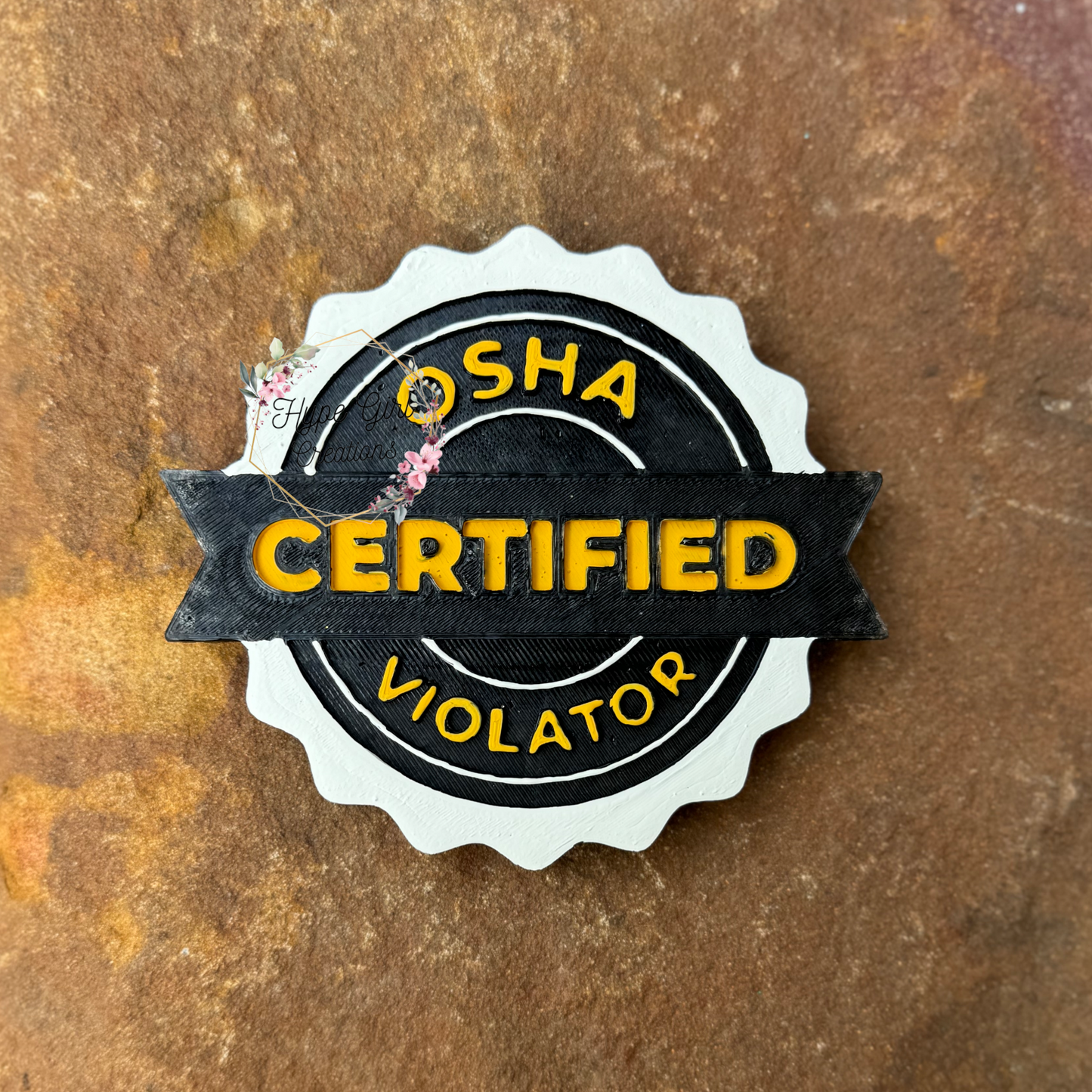 OSHA Certified Violator Car Freshie