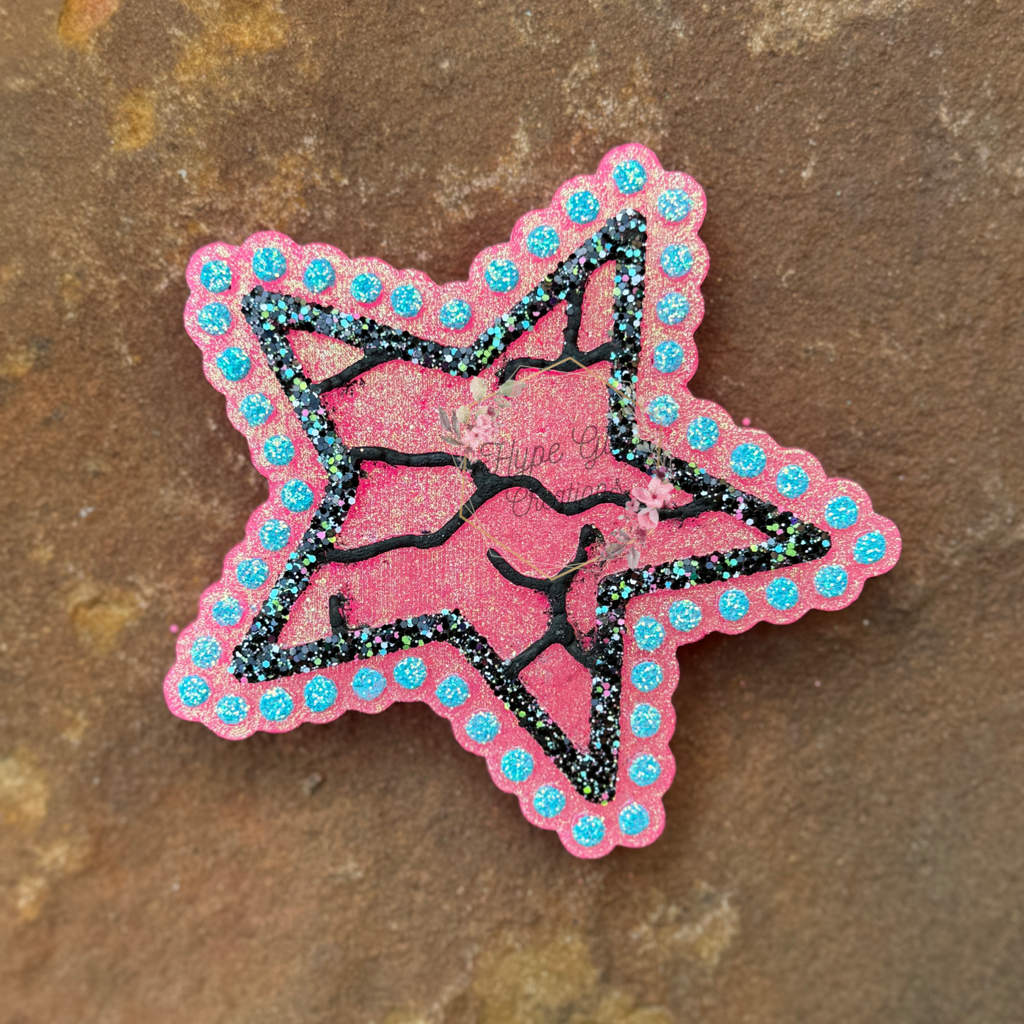 Turquoise Star Car Freshie