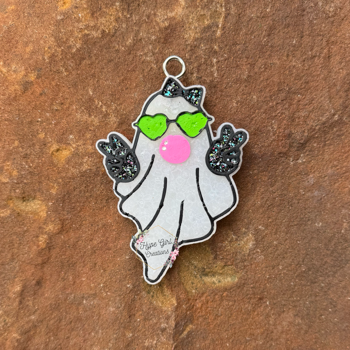 Ghost blowing a Bubble Car Freshie