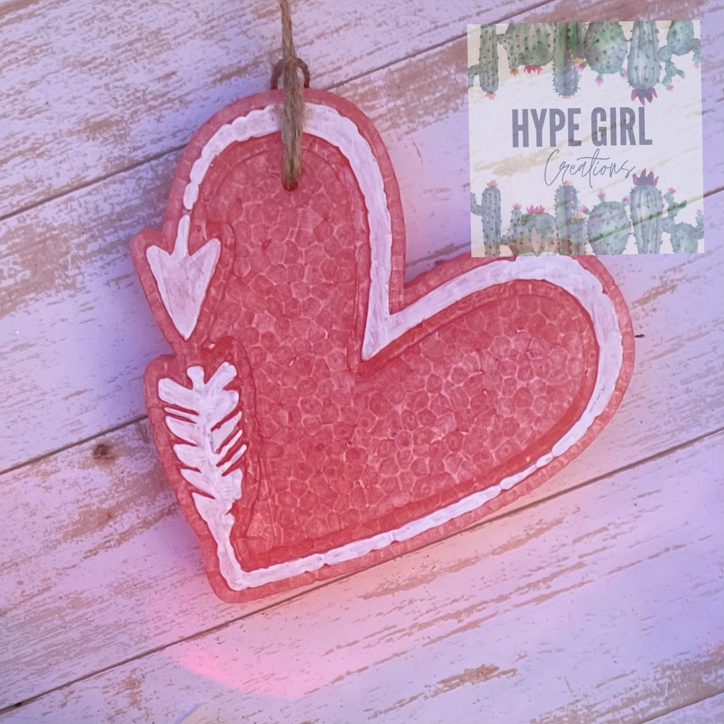 Feather Heart Car Freshie