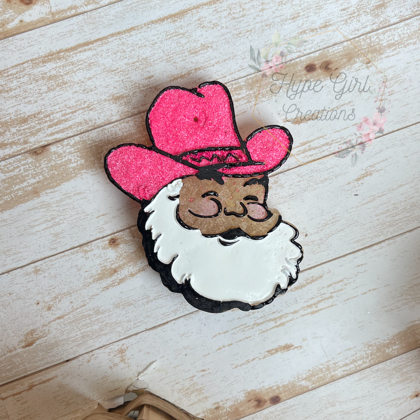 Cowboy Santa Car Freshie