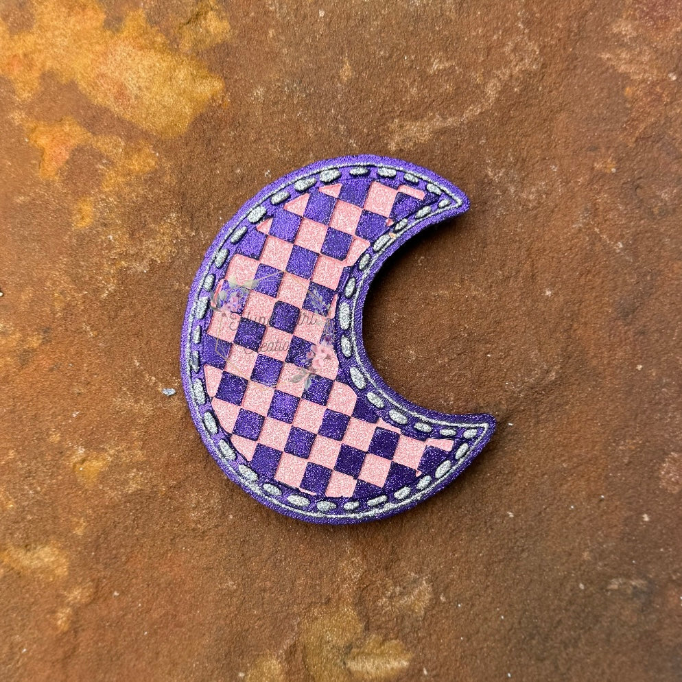 Checkered Moon Car Freshie