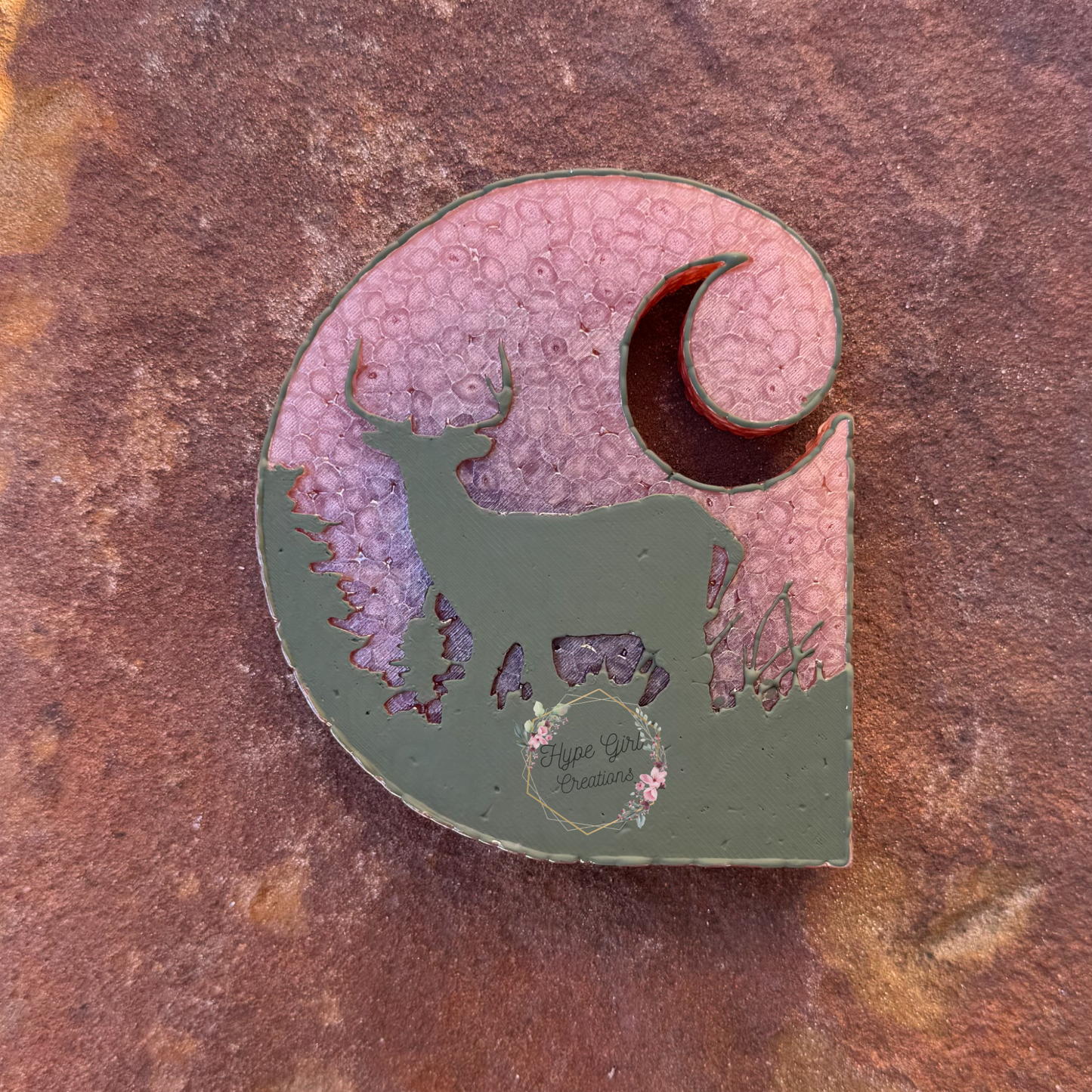 "C" Deer Car Freshie