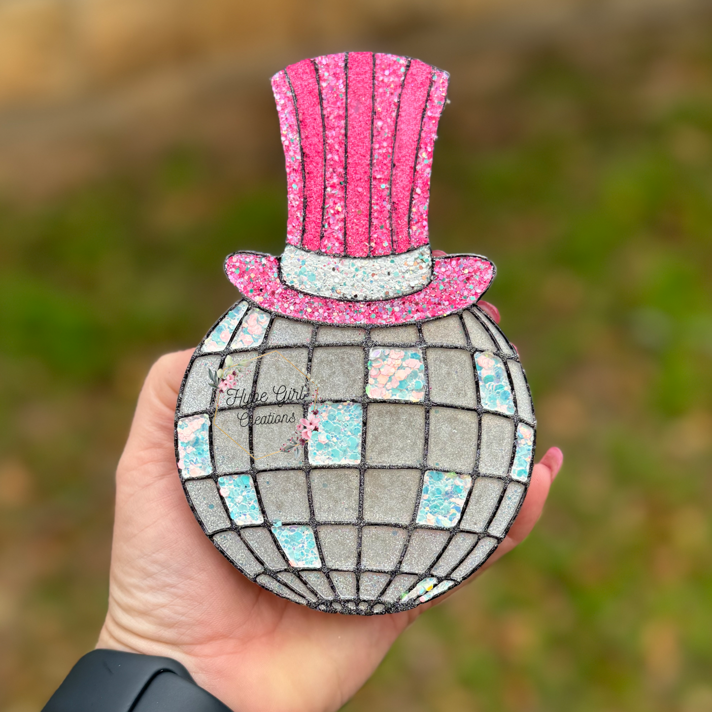 Valentine's Disco Top Hat Car Freshie