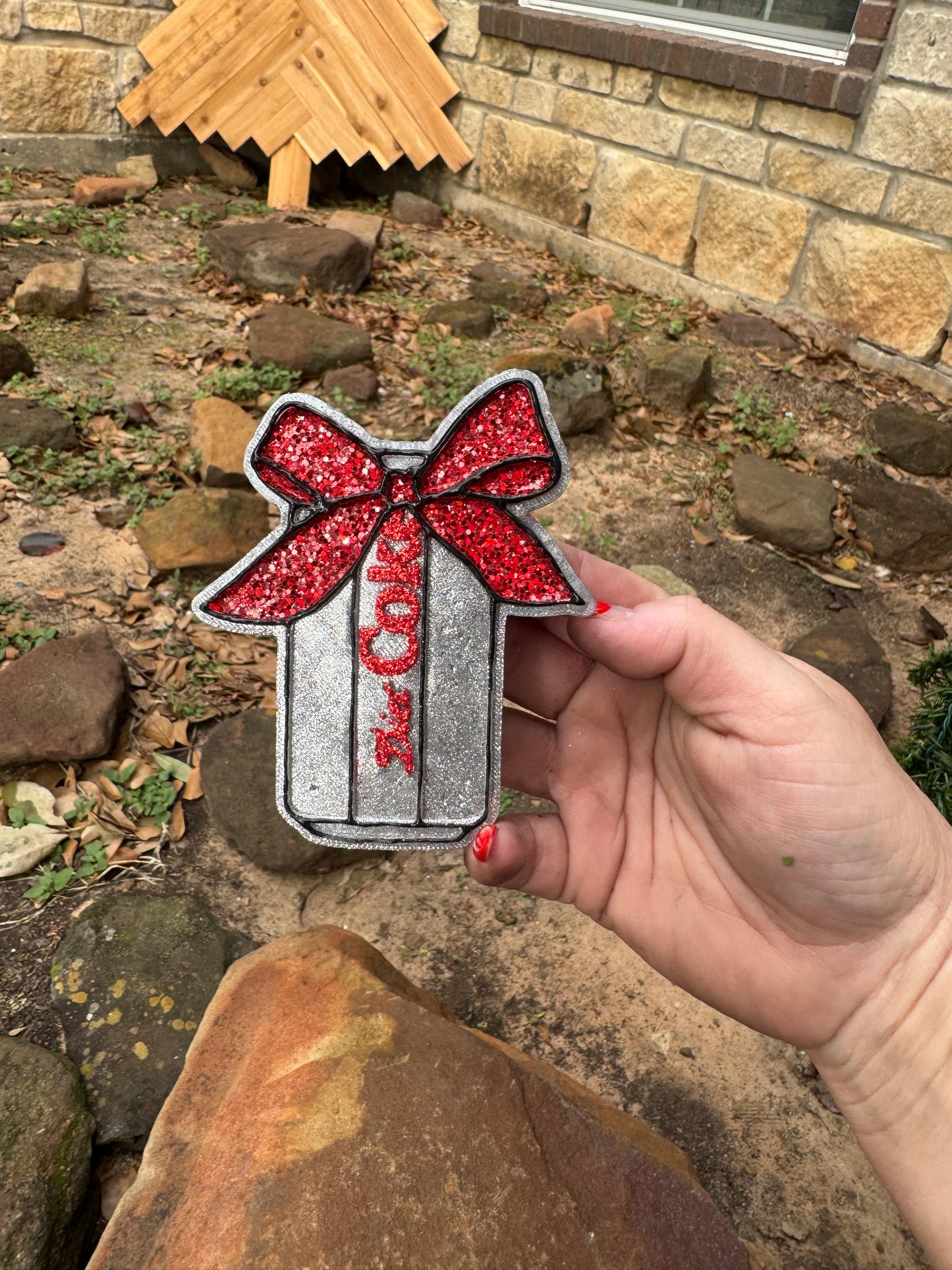 D I E T C O K E w/ Bow Car Freshie