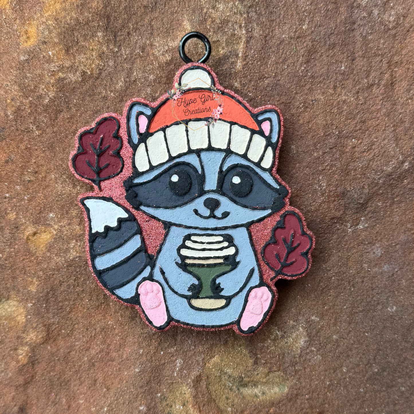Fall Coon Car Freshie