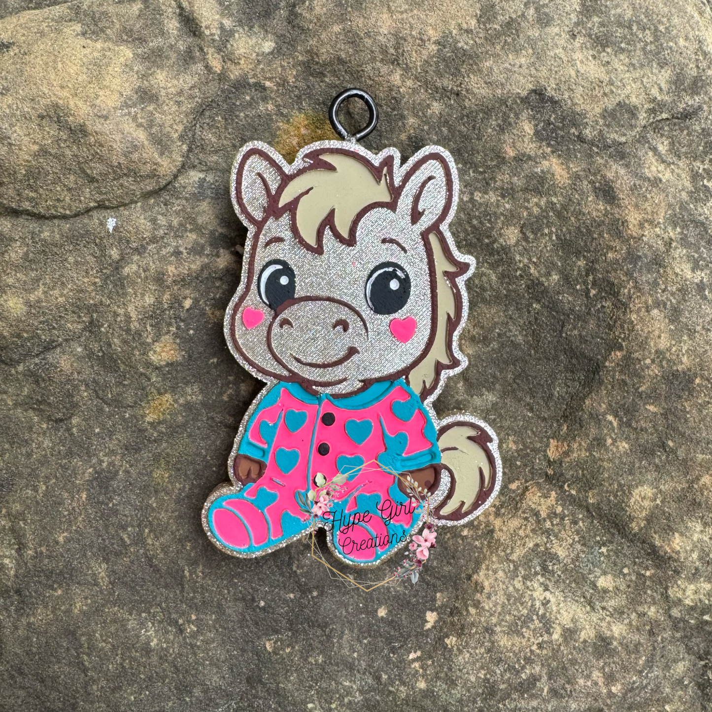 Horse in PJs Car Freshie