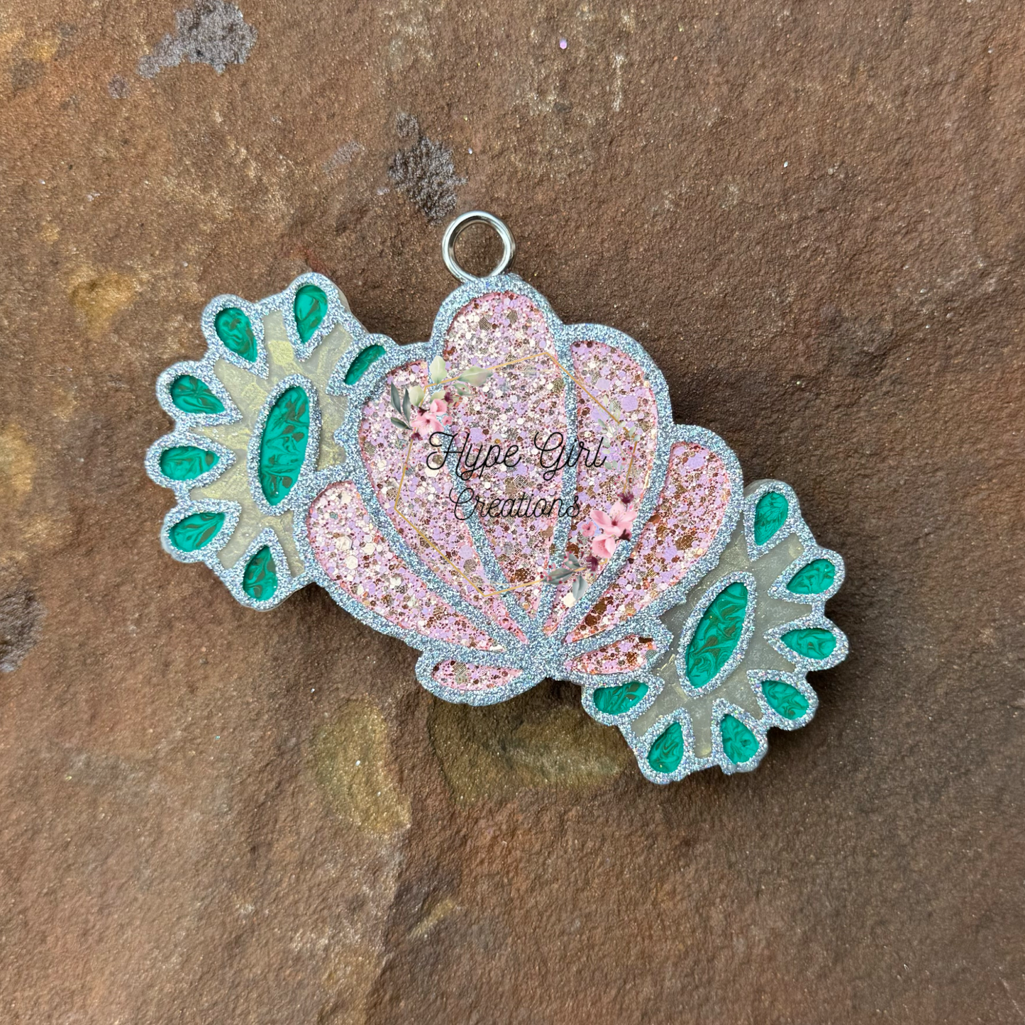 Turquoise Seashell Car Freshie