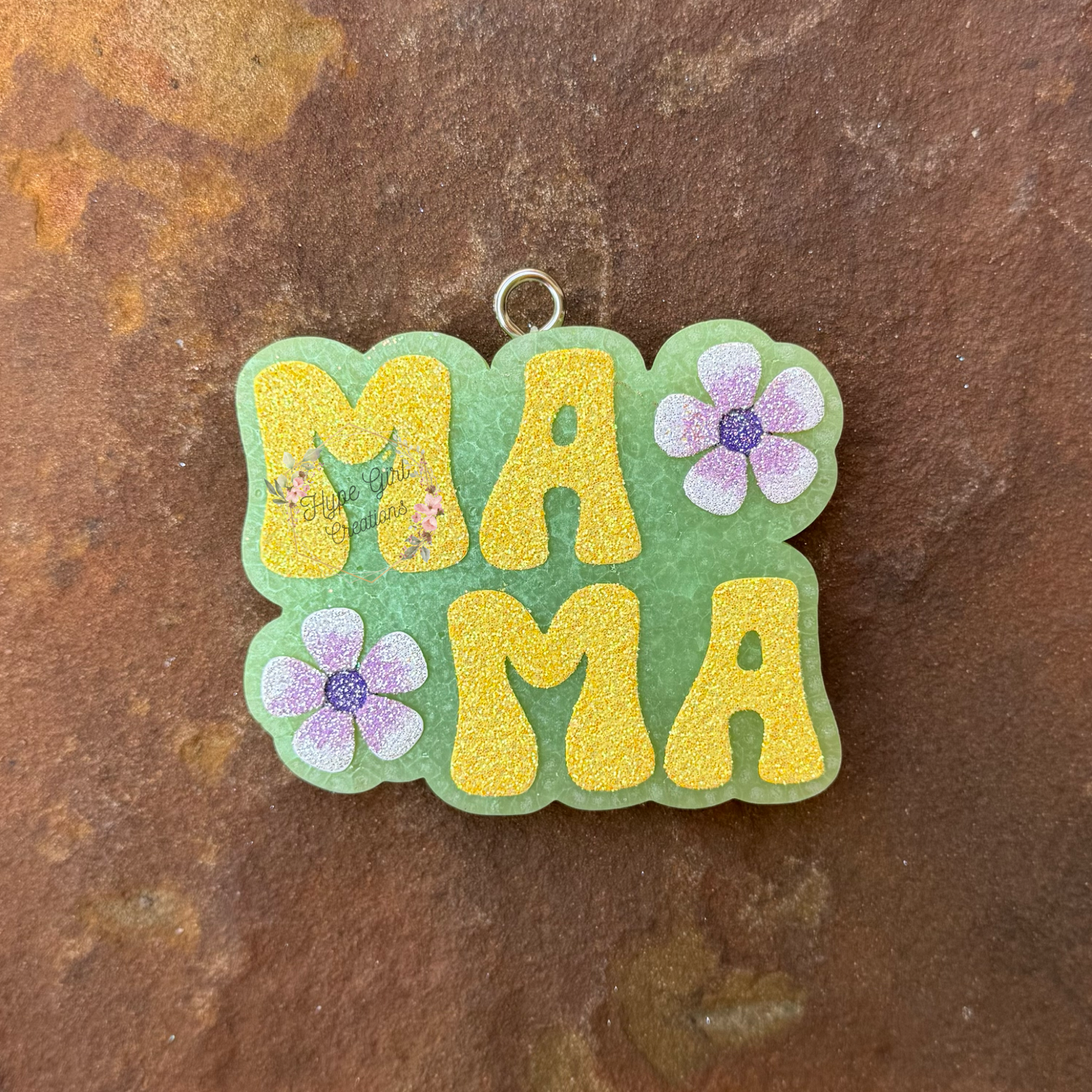 Mama w/ Flowers Car Freshie