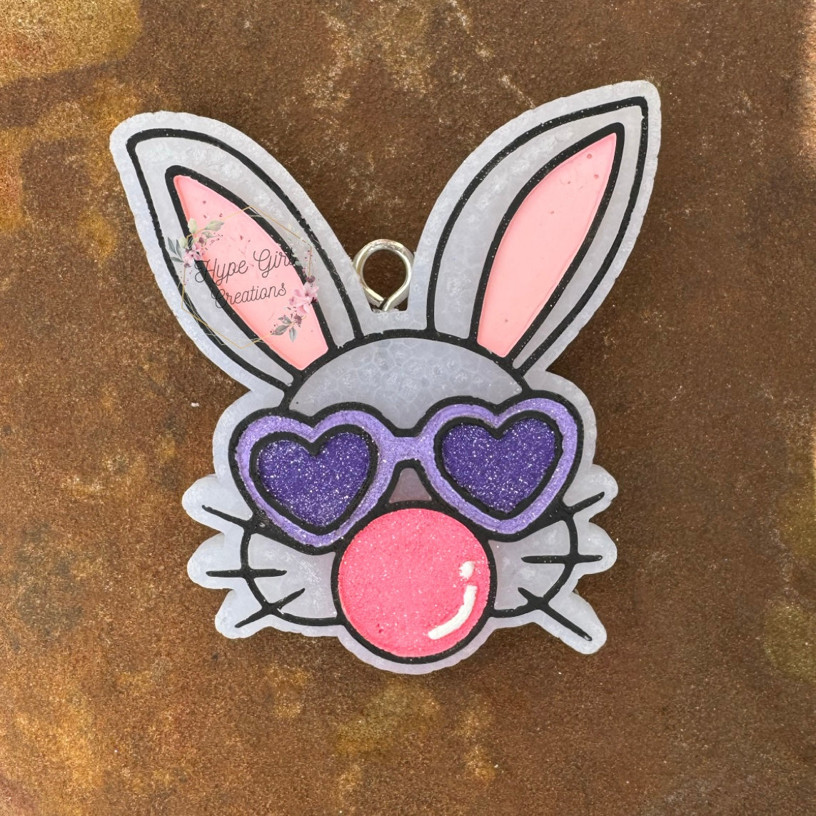 Bubble Bunny w/ Glasses Car Freshie