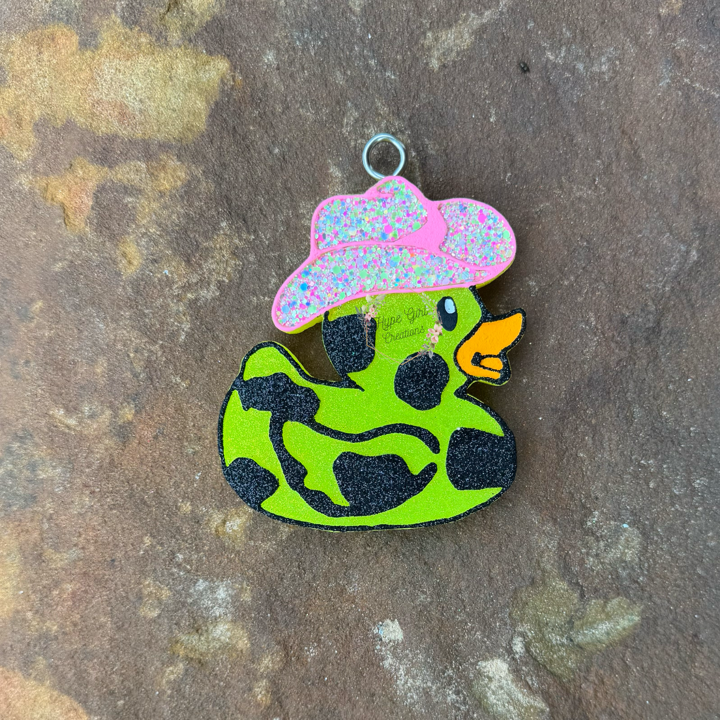 Cowprint Ducky Car Freshie