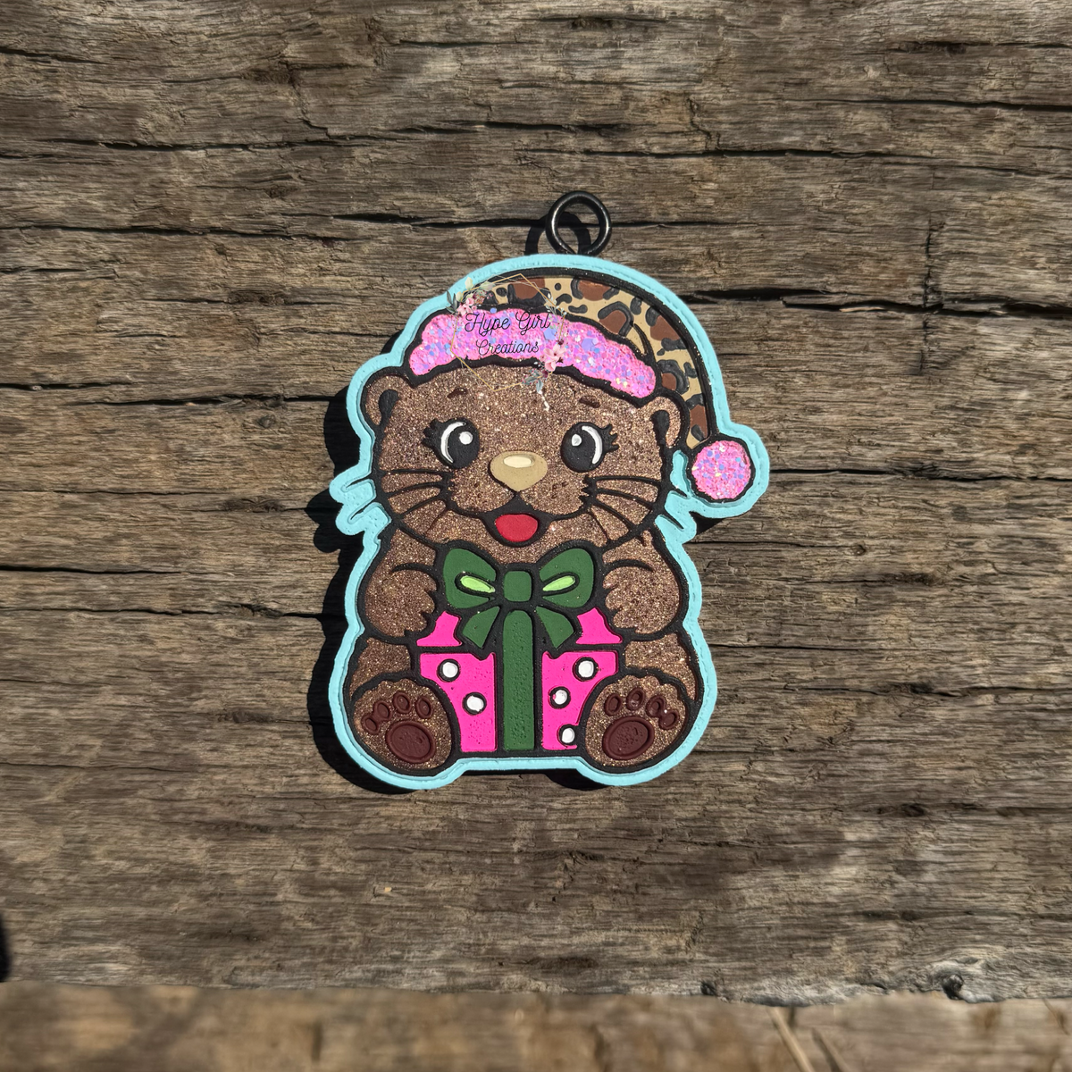 Otter w/ Present Car Freshie