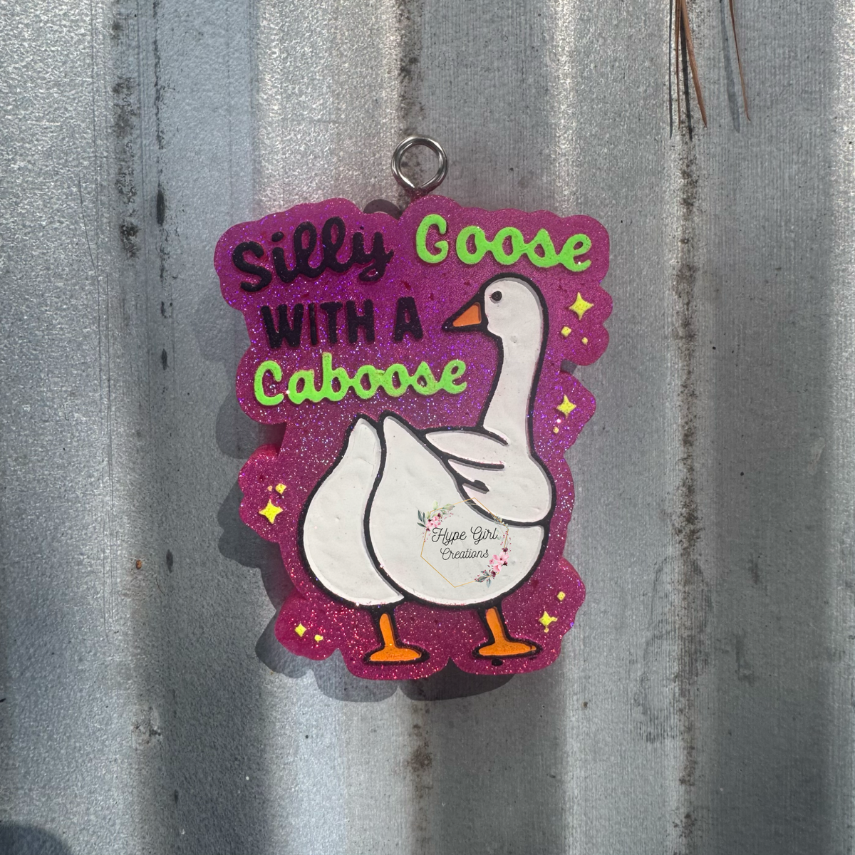 Silly Goose w/ a Caboose Car Freshie