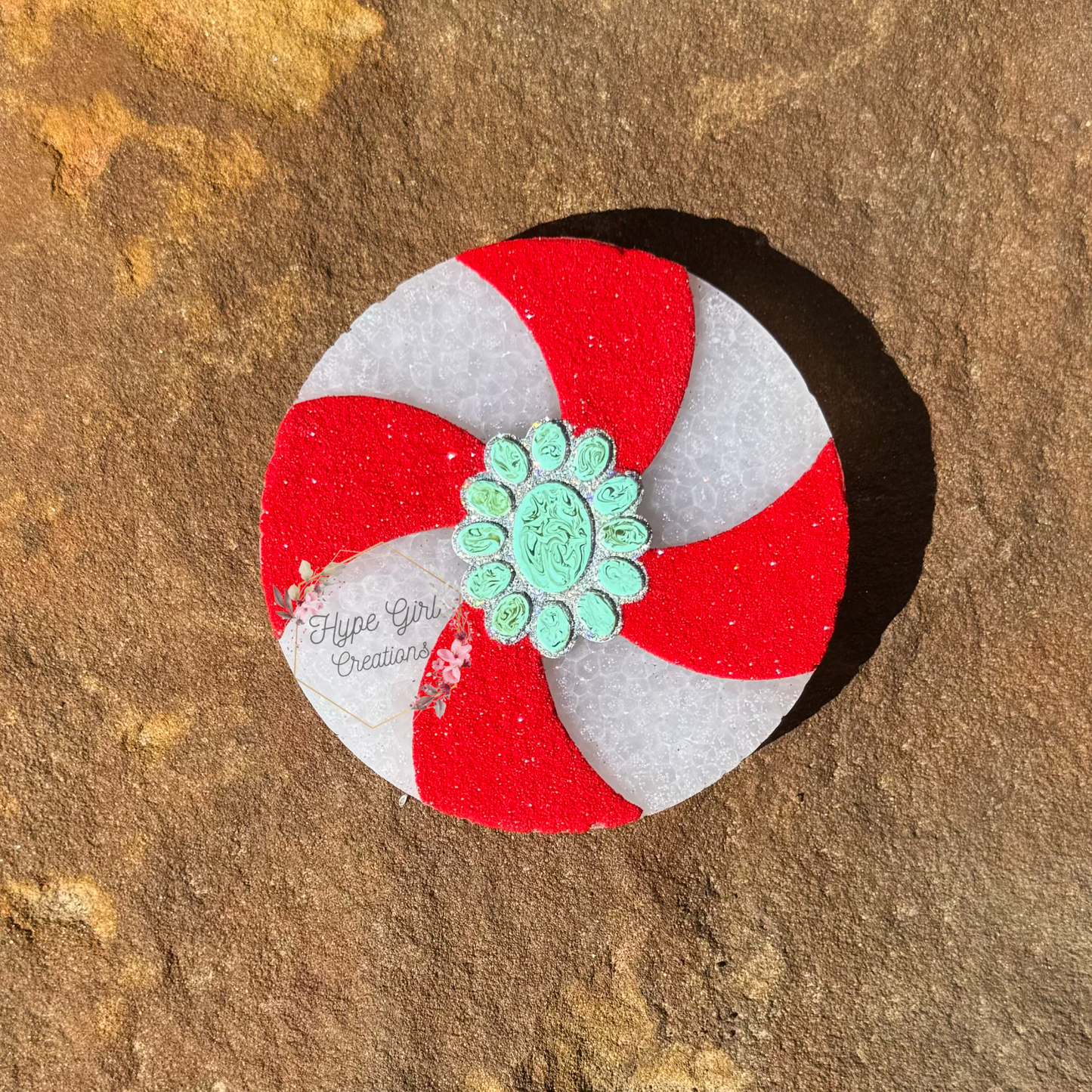 Turquoise Peppermint Car Freshie