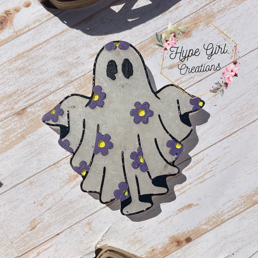 Floral Ghost Car Freshie