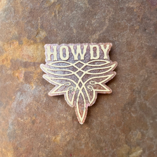 Howdy Boot Stitch Car Freshie