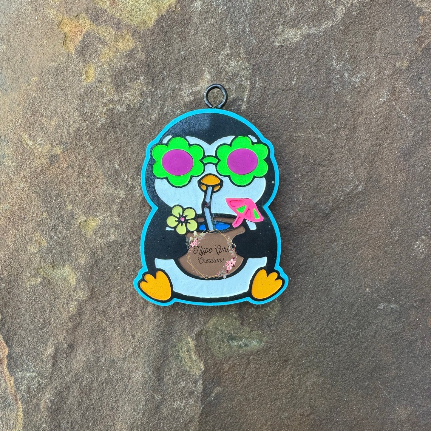 Summer Penguin Car Freshie