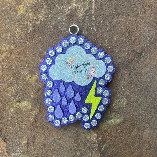 Jeweled Thunderstorm Car Freshie
