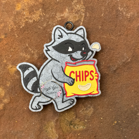 Chip Thief Coon Car Freshie
