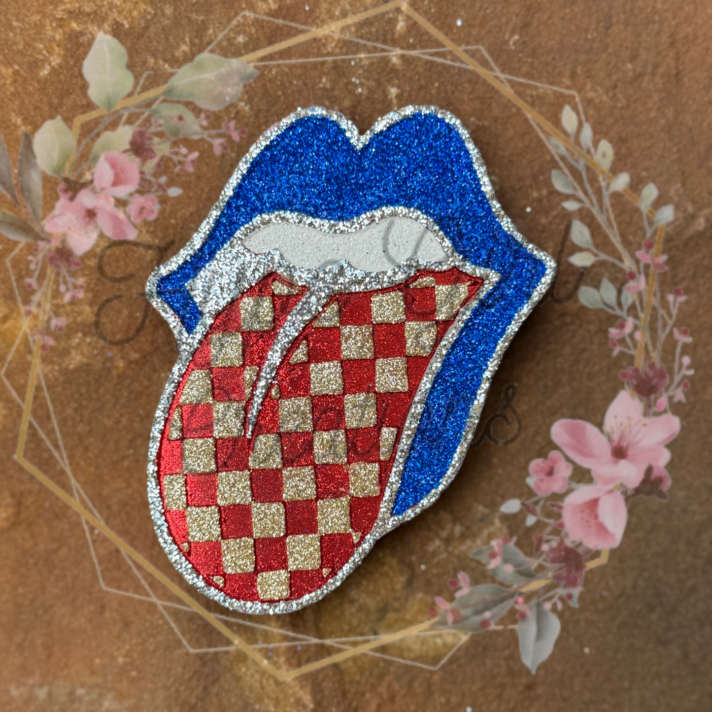 Checkered Tongue Car Freshie