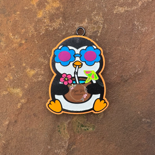 Summer Penguin Car Freshie