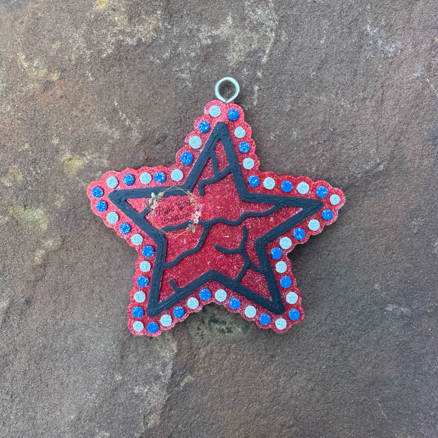 Turquoise Star Car Freshie