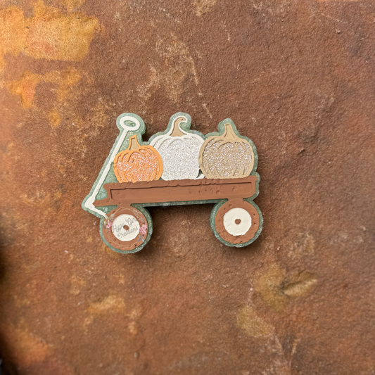 Pumpkins in Wagon Car Freshie