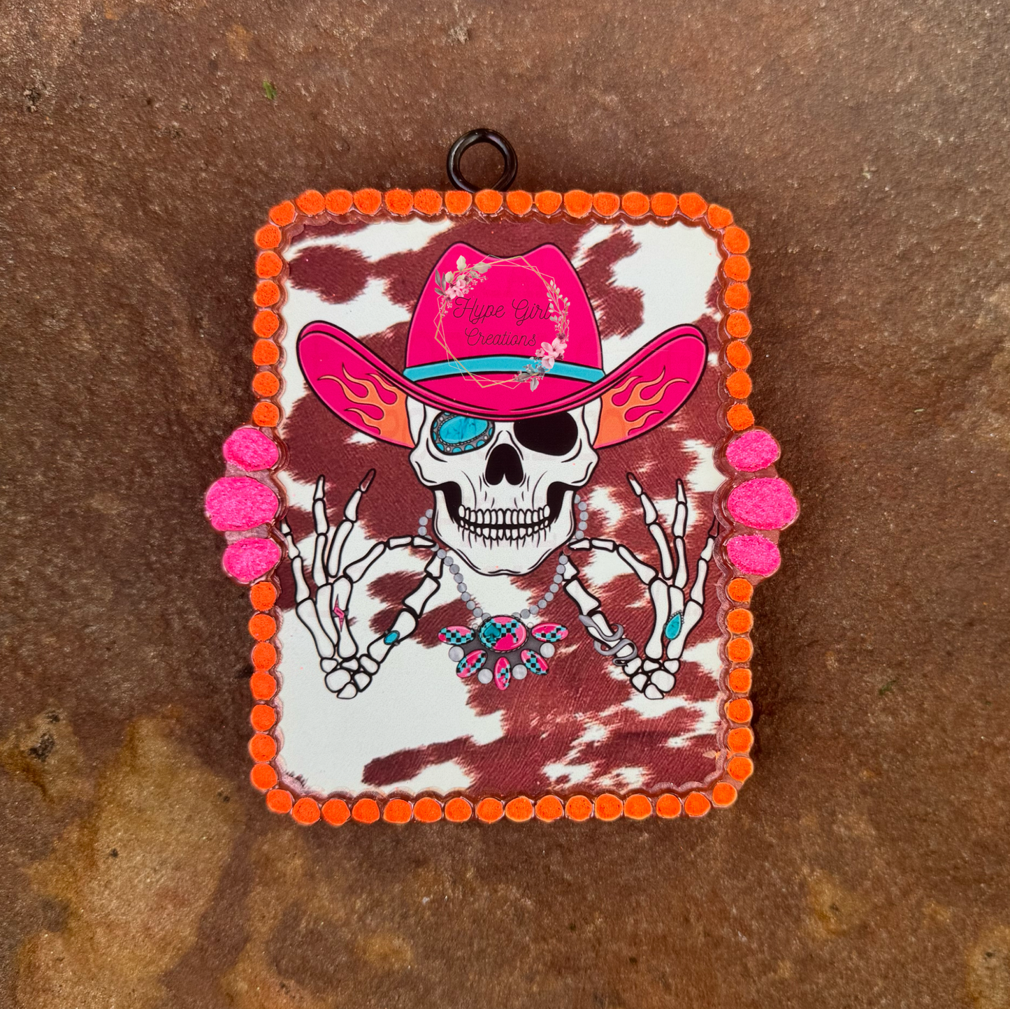 Turquoise Frame Car Freshie