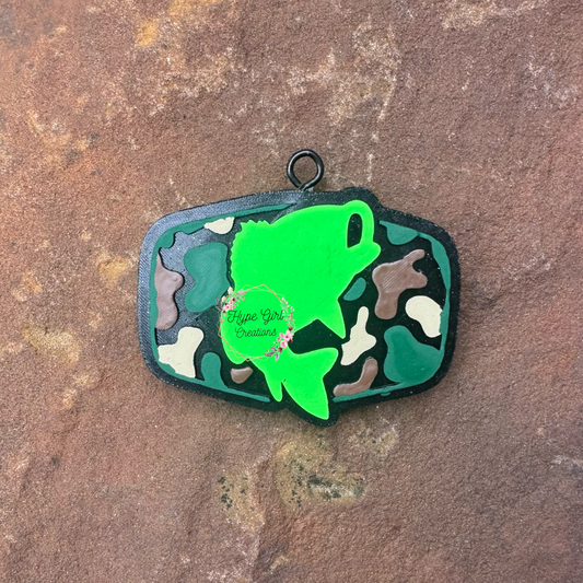 Camo Fish Car  Freshie