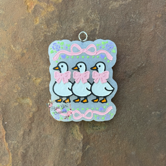 Couquette Geese Car Freshie