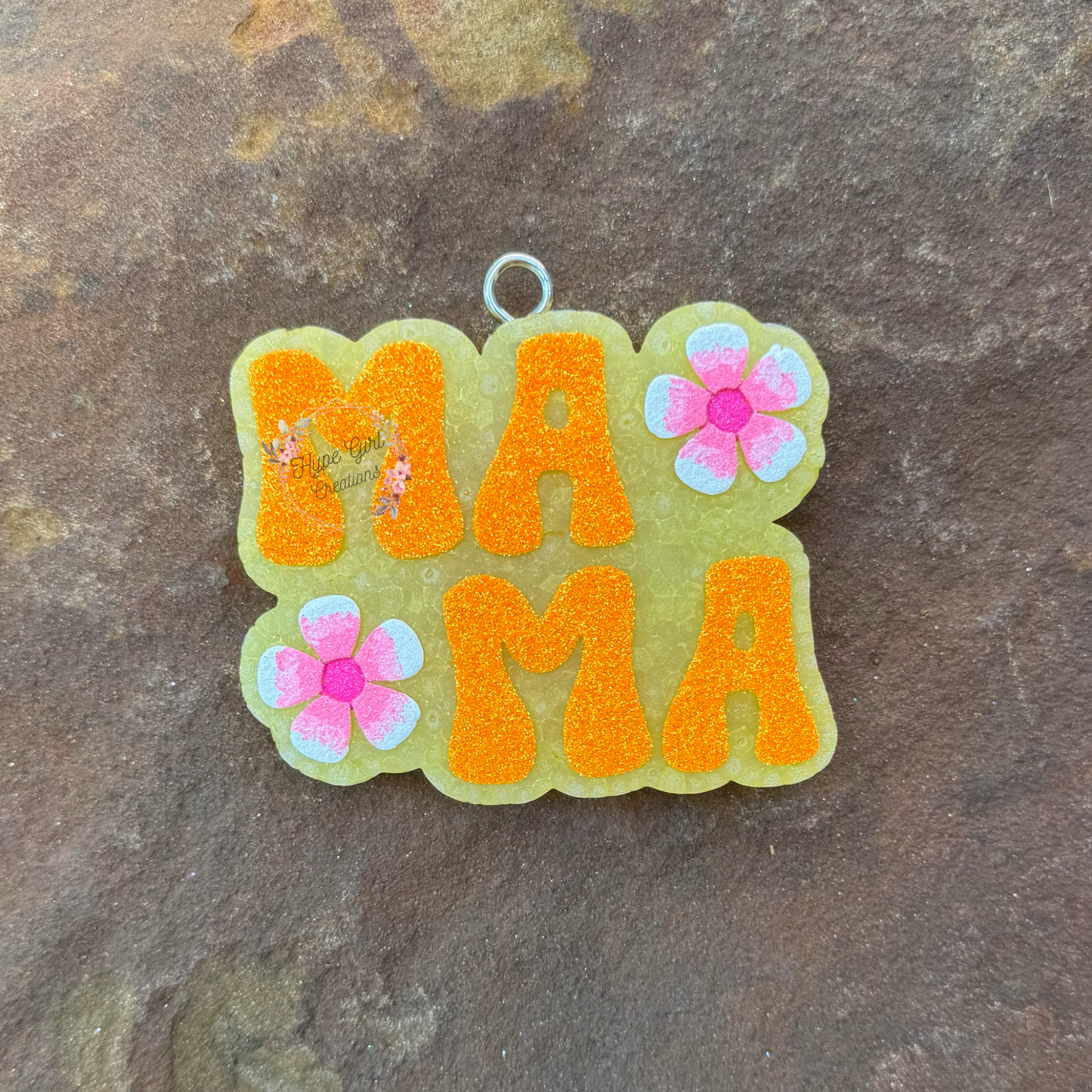 Mama w/ Flowers Car Freshie