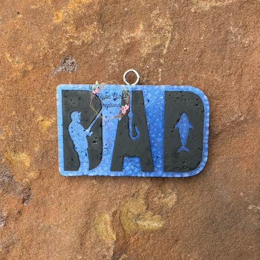 Fishing Dad Car Freshie