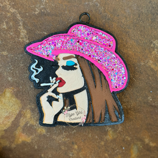 Smokin' Cowgirl Car Freshie