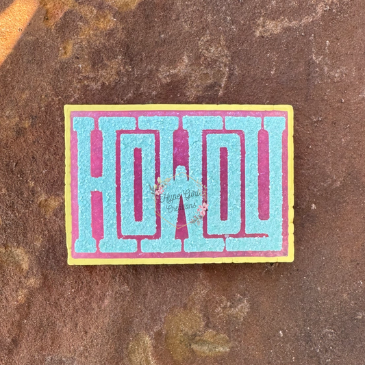 Rectangle Howdy Car Freshie