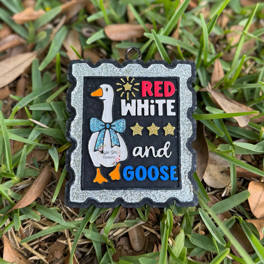 Red, White & Goose Car Freshie