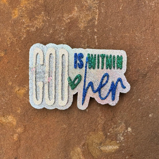 God is within Car Freshie
