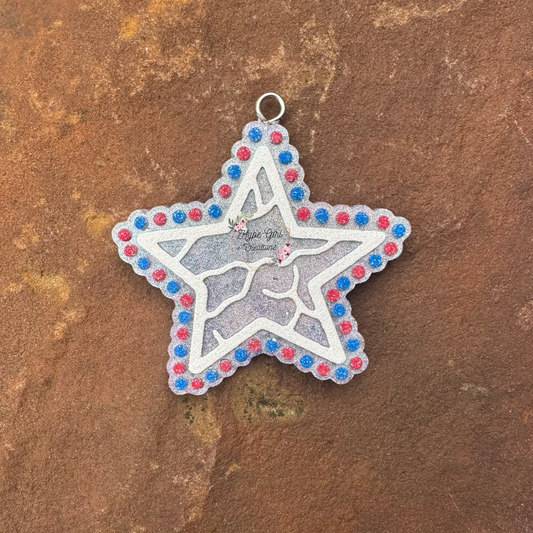 Turquoise Star Car Freshie