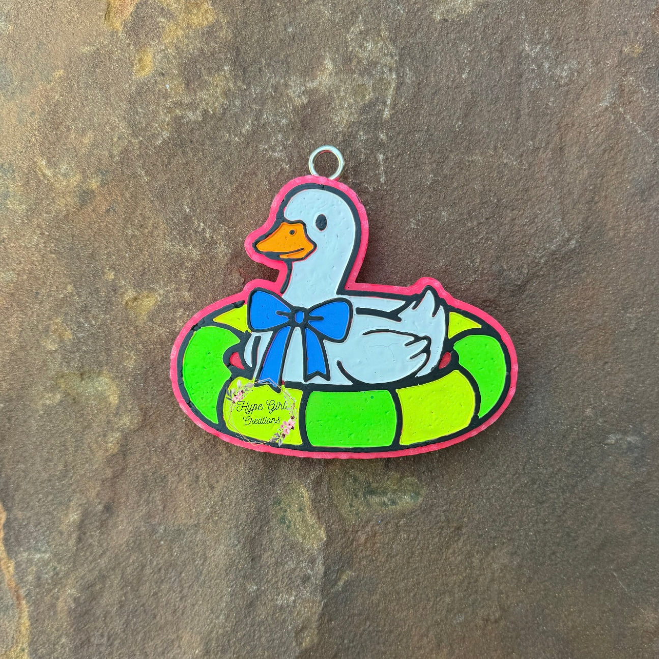 Goose in a float Car Freshie