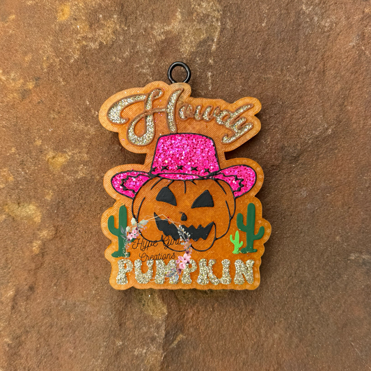 Howdy Pumpkin 2.0 Car Freshie