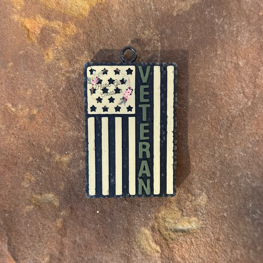 Veteran Flag Car Freshie