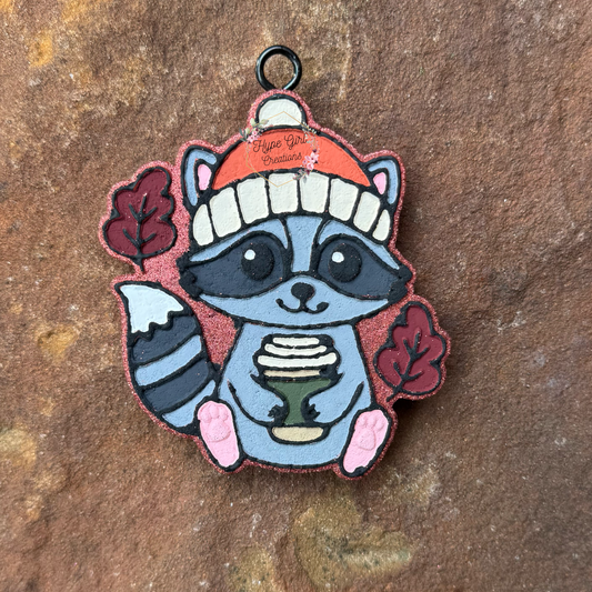 Fall Coon Car Freshie