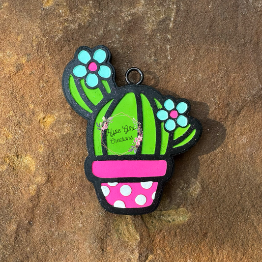 Potted Cactus Car Freshie