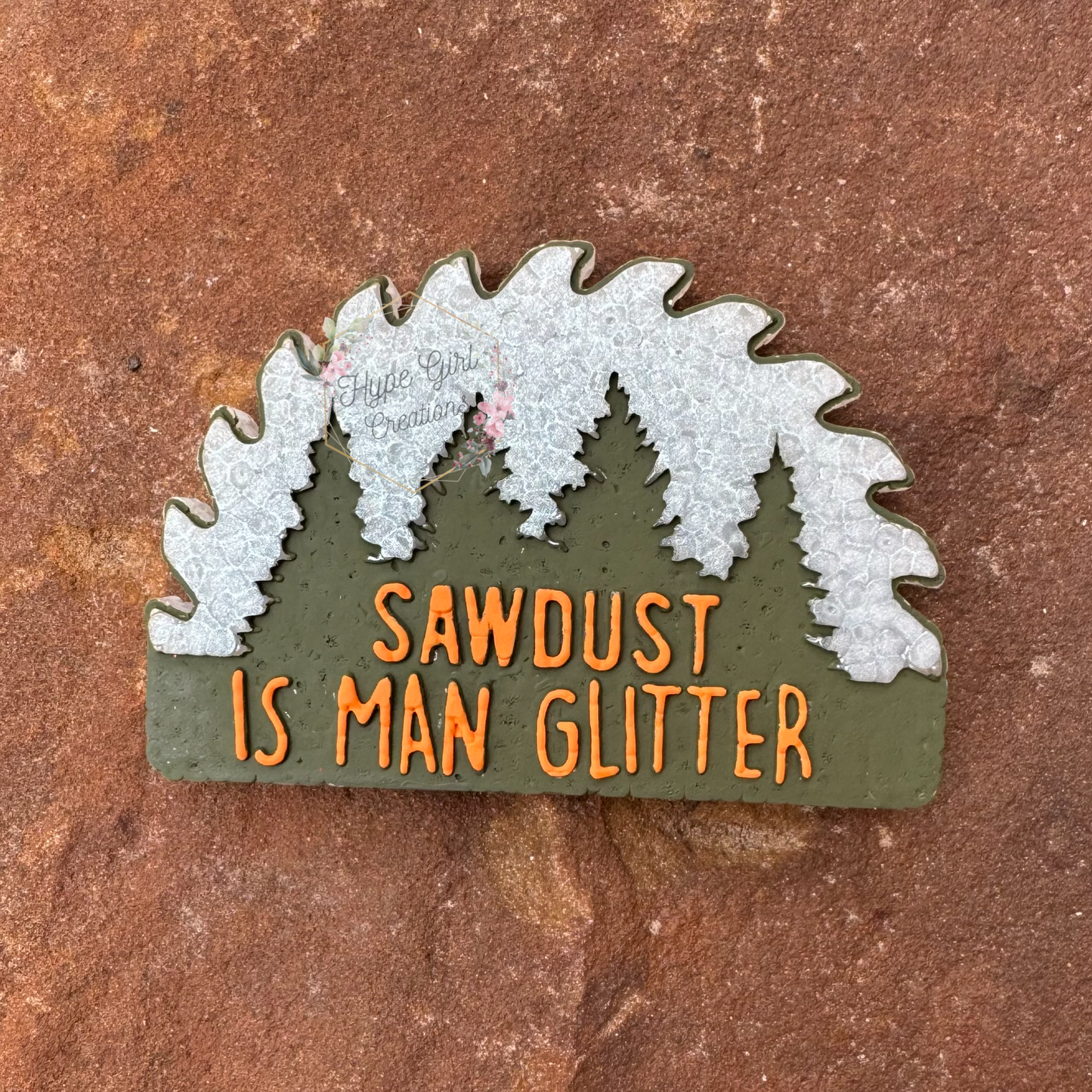 Sawdust is Man Glitter Car Freshie