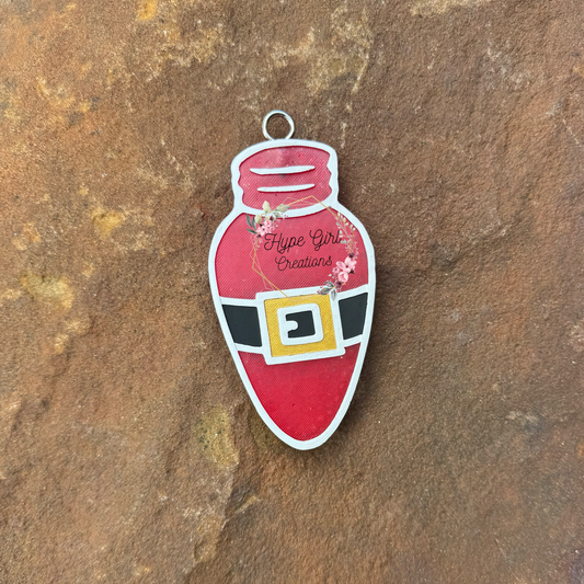 Santa Belt Christmas Light Car Freshie