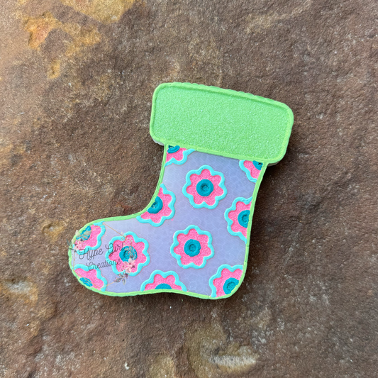 Floral Stocking Car Freshie