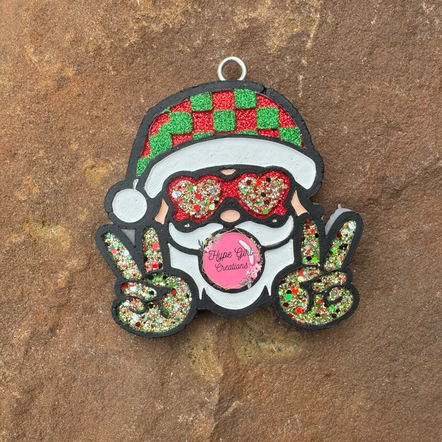 Bubble Gum Santa Car Freshie